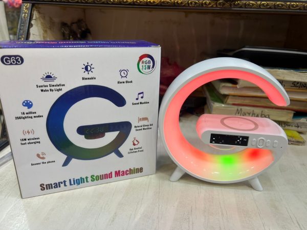 Rgb Light Bluetooth Speaker Charging 4 In 1 Led Atmosphere Rgb Night Light Alarm Clock Desk Lamp Bluetooth Speaker Wireless Charging Modern